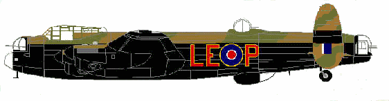 630 Squadron Lancaster - designation LE-P